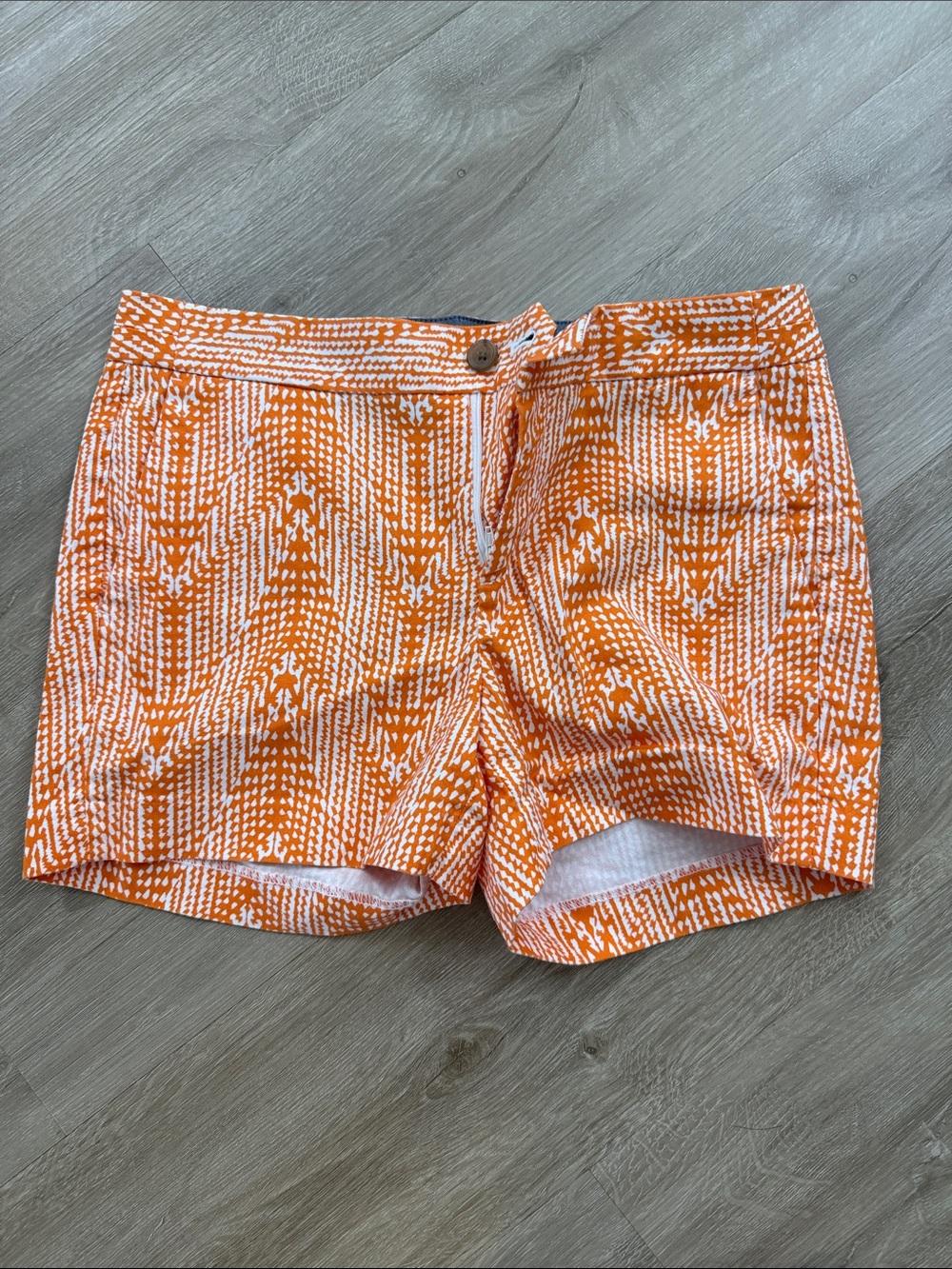Banana Republic Orange and White Printed Women’s Shorts